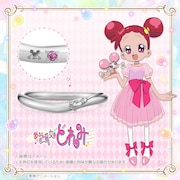 「魔法のほうきマリッジリング（石無し） 春風どれみVer. プラチナ」