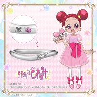 「魔法のほうきマリッジリング（石無し） 春風どれみVer. プラチナ」