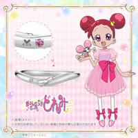 「魔法のほうきマリッジリング（石付き） 春風どれみVer. プラチナ」