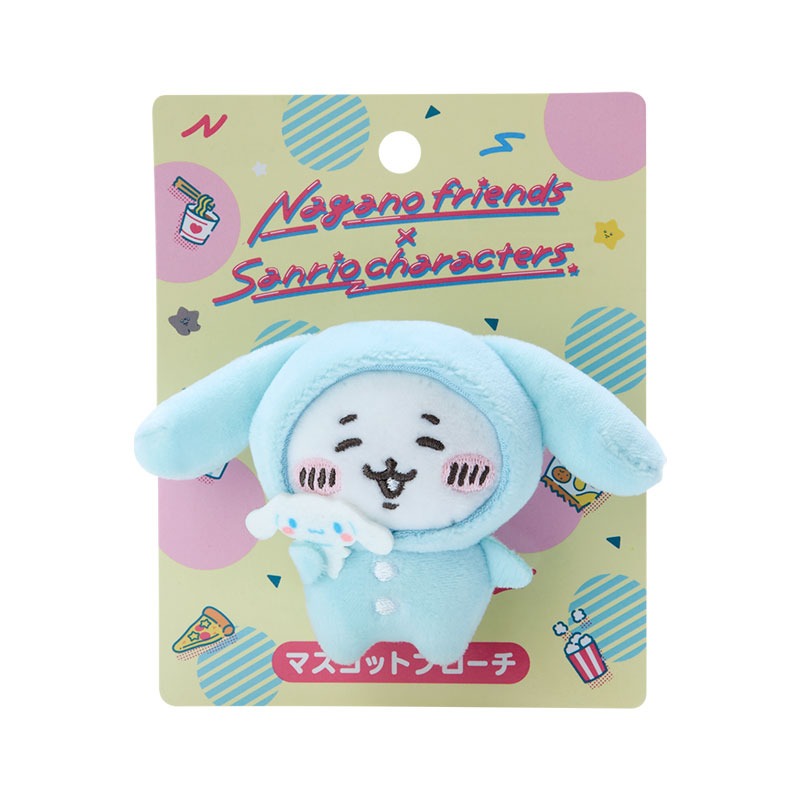 「ナガノフレンズ×サンリオキャラクターズ マスコットブローチ」