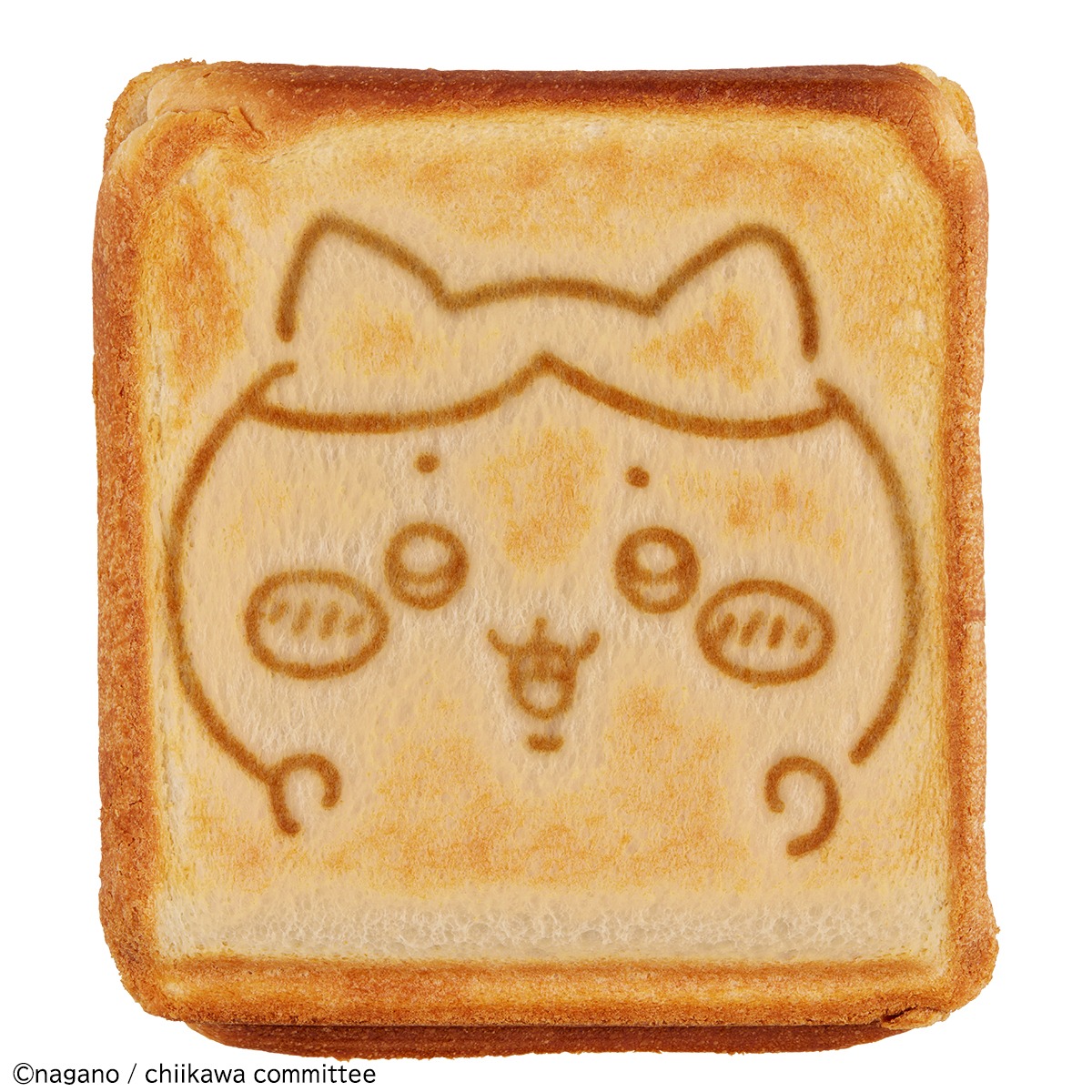 「こんがりきゃらマルチサンドメーカー ちいかわ」で焼いたホットサンド。