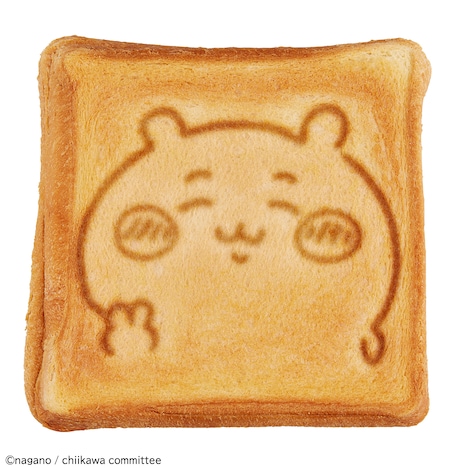 「こんがりきゃらマルチサンドメーカー ちいかわ」で焼いたホットサンド。