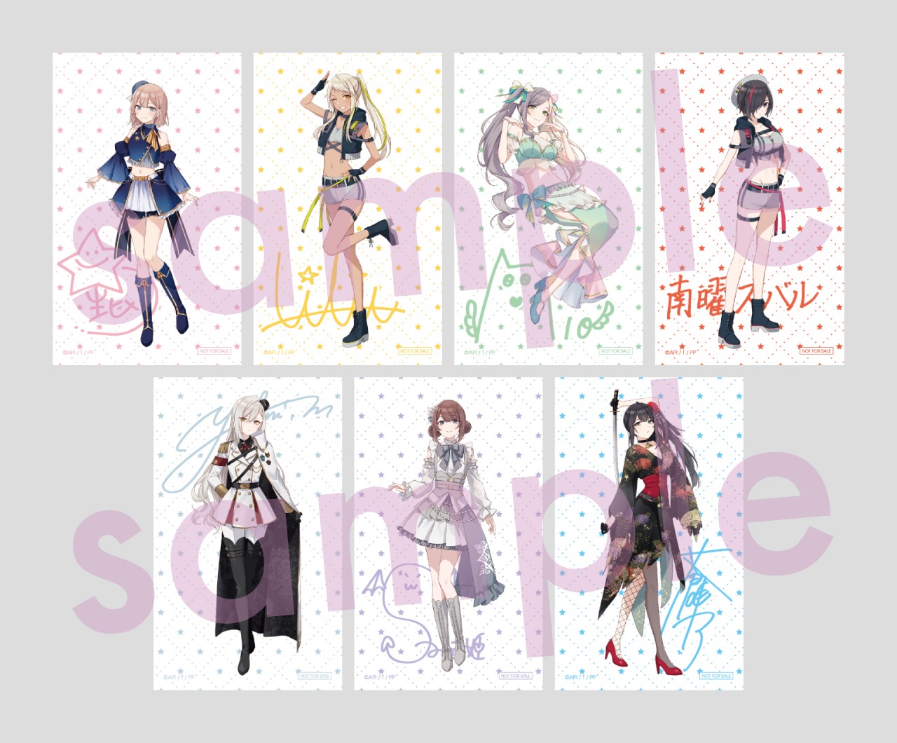 入場者特典のサイン入りキャラステッカー。