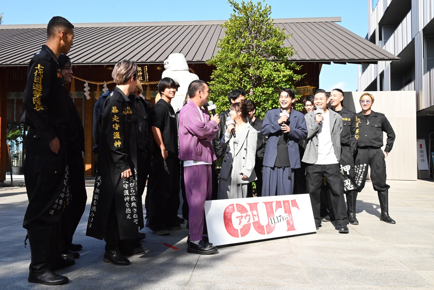 実写映画「OUT」の公開直前イベントより。