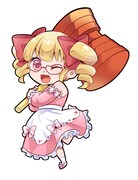 「半端なエリートの外山と申します。」より、弥子。外山のこじらせが生んだイマジナリー美少女。妄想内では常に傲慢な外山の鼻っ柱を折り、反省を促す。