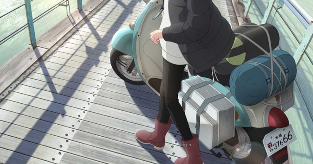 ゆるキャン△」3期、吊り橋で不意をつかれたような表情をするリンの 