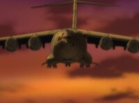 TVアニメ「ストラトス・フォー」の場面カット。