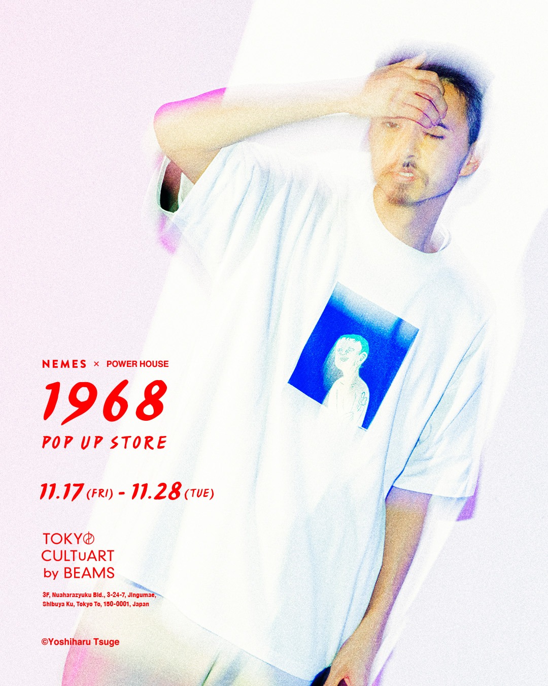 「NEMES×POWERHOUSE presents 1968」告知ビジュアル（カメラマン：KEITA SUZUKI）
