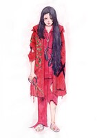 押見修造によるちーちゃんのイラストビジュアル。