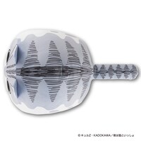 「夜は猫といっしょ 超まんまるもちもちクッション」真上から見た様子。