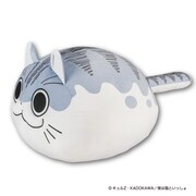 「夜は猫といっしょ 超まんまるもちもちクッション」横から見た様子。