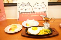 「ハチワレの目玉焼きハンバーグセット」