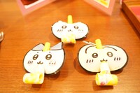 「ちいかわのお子様ランチ」に付いてくるおもちゃ。全3種の中からランダムで1種類をもらえる。