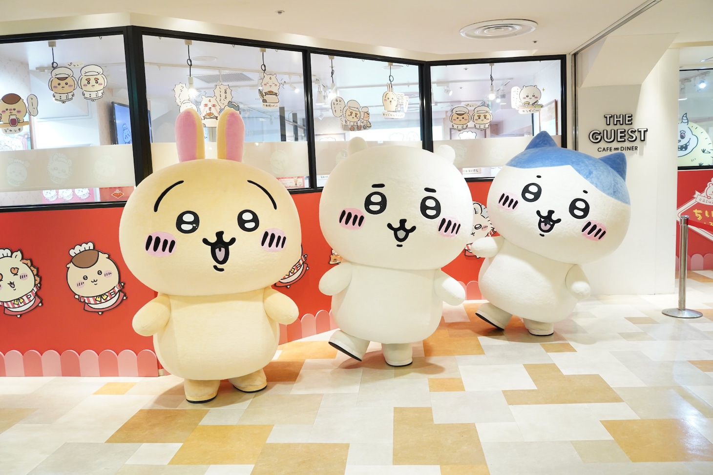 うさぎ、ちいかわ、ハチワレ。