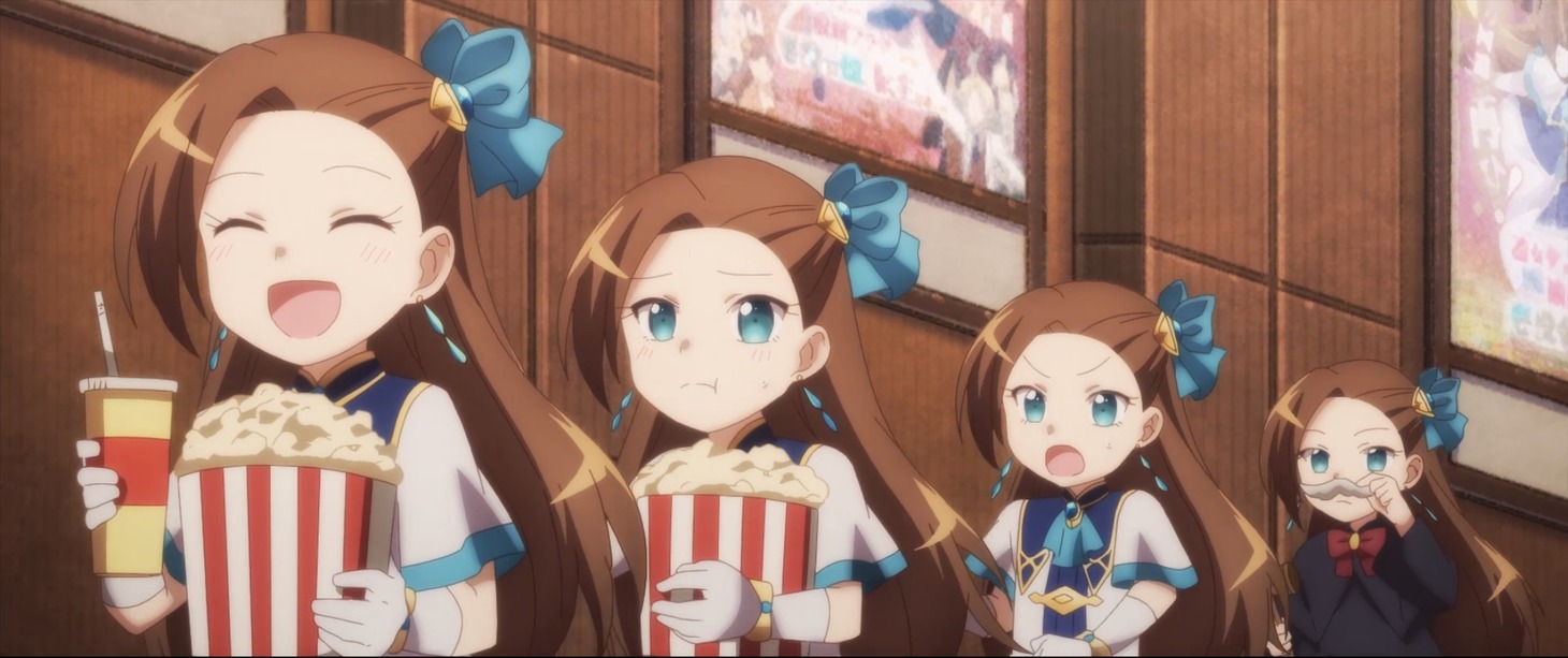 劇場版「乙女ゲームの破滅フラグしかない悪役令嬢に転生してしまった…」本編前映像より。　(c)山口悟・一迅社／劇場版はめふら製作委員会