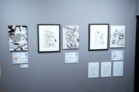 「『EGAKU -draw the song-』展」の様子。