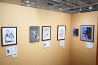 「『EGAKU -draw the song-』展」の様子。