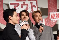 映画「OUT」初日舞台挨拶より。