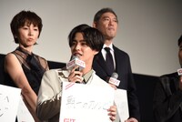 映画「OUT」初日舞台挨拶より。