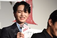 映画「OUT」初日舞台挨拶より。