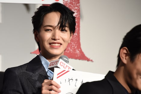 映画「OUT」初日舞台挨拶より。