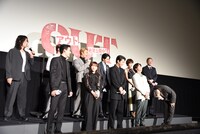 映画「OUT」初日舞台挨拶より。