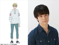 綿矢湊のキャラクタービジュアル（左）と、佐藤元（右）。