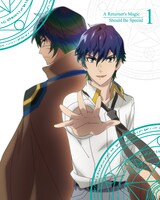 TVアニメ「帰還者の魔法は特別です」のBlu-ray / DVD1巻のジャケット。
