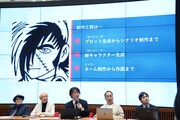 「TEZUKA2023 ブラック・ジャック 機械の心臓-Heartbeat Mark II」お披露目会の様子。