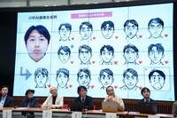 「TEZUKA2023 ブラック・ジャック 機械の心臓-Heartbeat Mark II」お披露目会の様子。