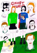 ワカヤマリダヲが手がけた映画「ゴーストワールド」のイラスト。