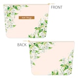 清水玲子が好んで描く草花がプリントされたポーチ。