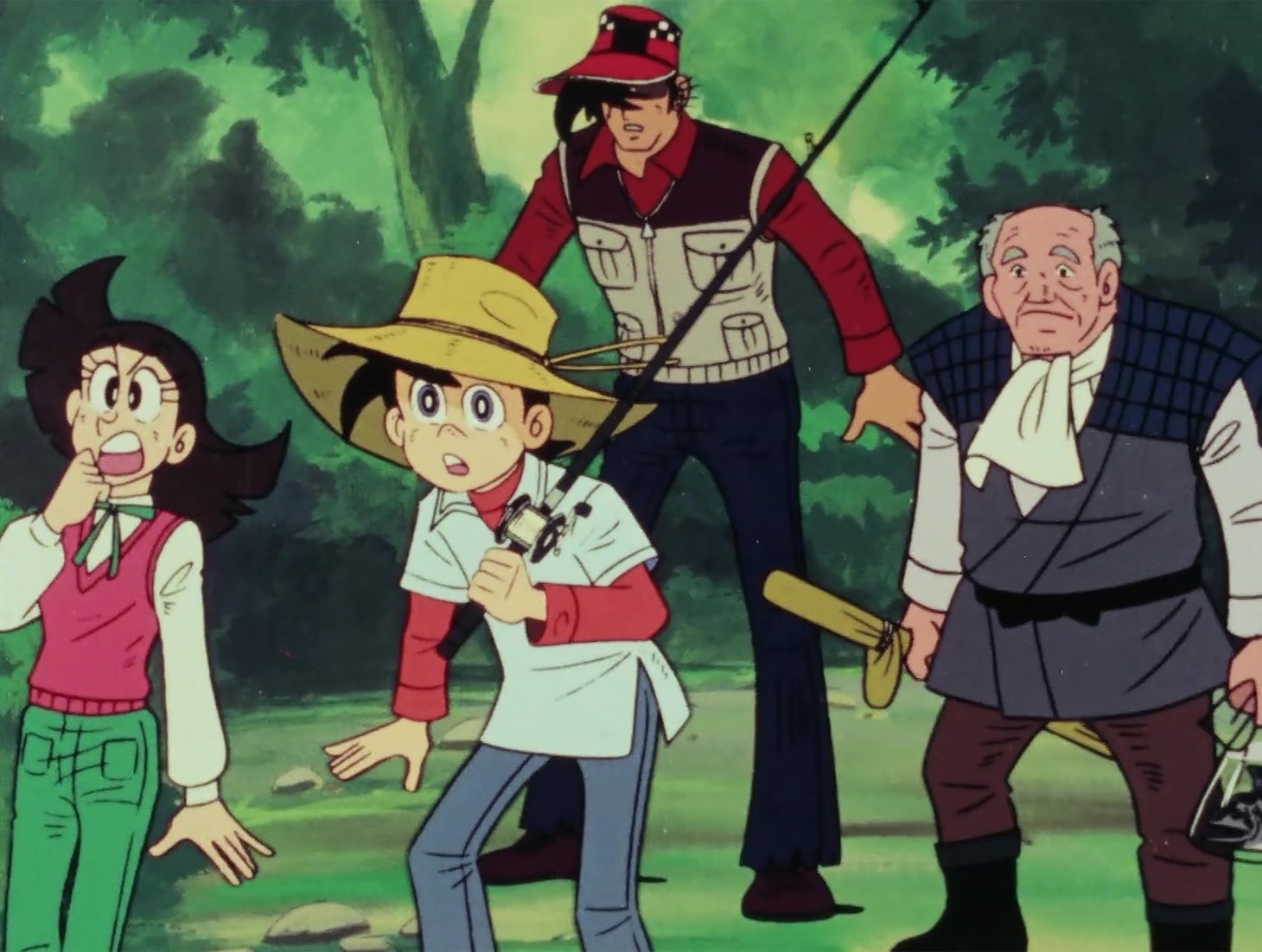 アニメ「釣りキチ三平」より。