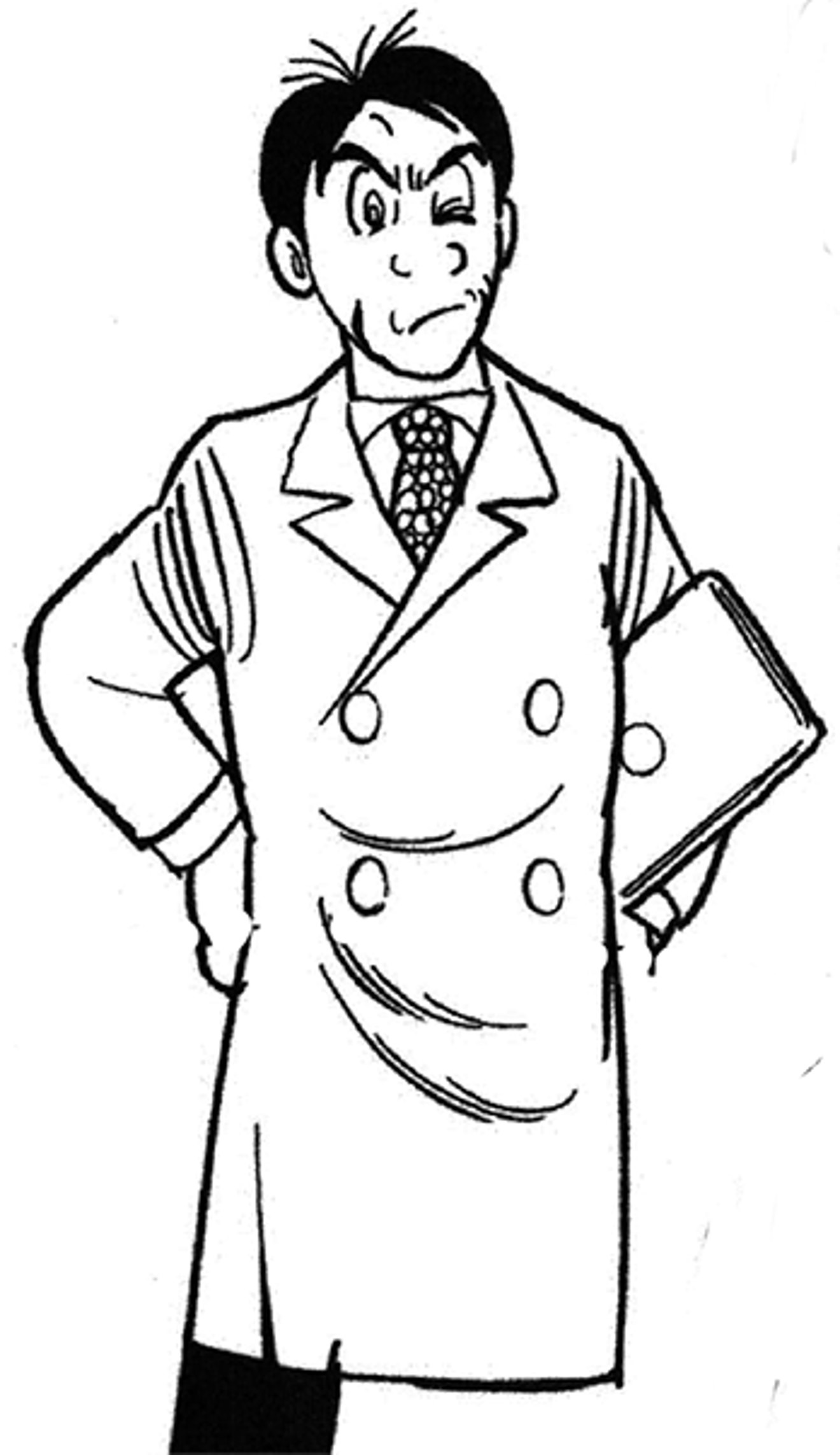 AI生成画像をもとに人が考案したキャラクターデザイン（川村）。