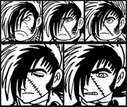 AIが生成したブラック・ジャックのキャラクターデザイン。