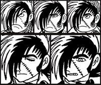 AIが生成したブラック・ジャックのキャラクターデザイン。