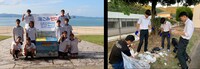 「海と日本プロジェクト・CHANGE FOR THE BLUE」活動の様子。