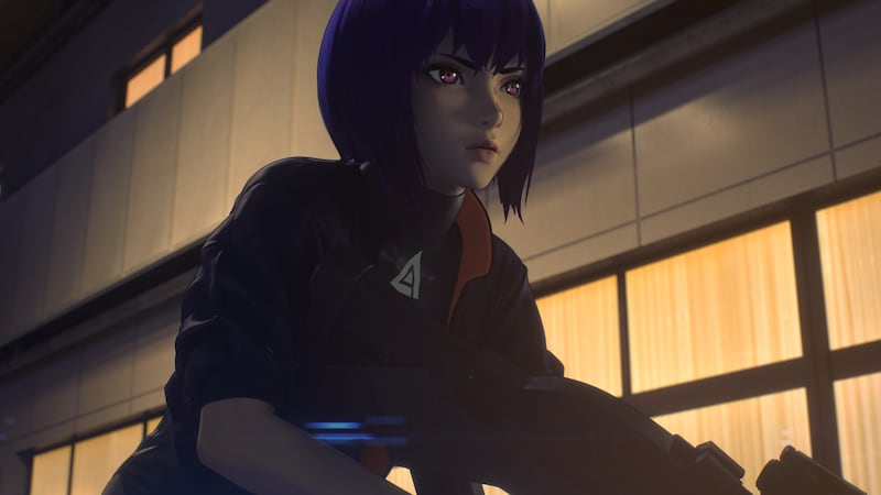 アニメ「攻殻機動隊 SAC_2045 最後の人間」冒頭映像より。