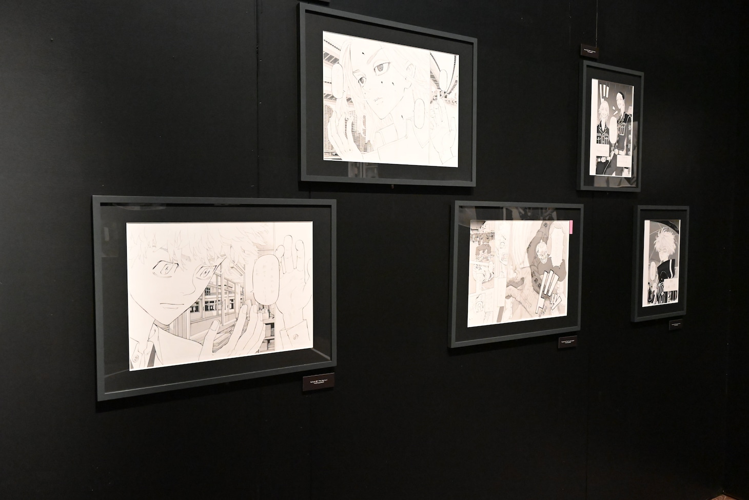 原画展示コーナー。
