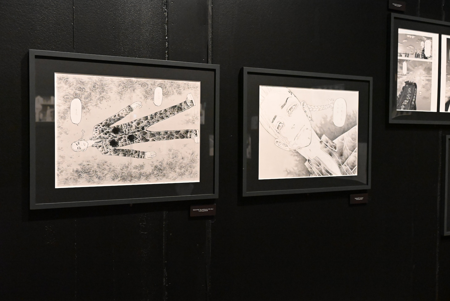 原画展示コーナー。