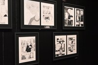 原画展示コーナー。