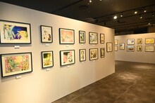 「清水玲子原画展」会場の様子。