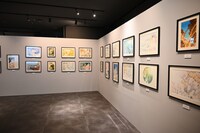「清水玲子原画展」会場の様子。