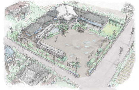 トモエ学園の美術ボード。