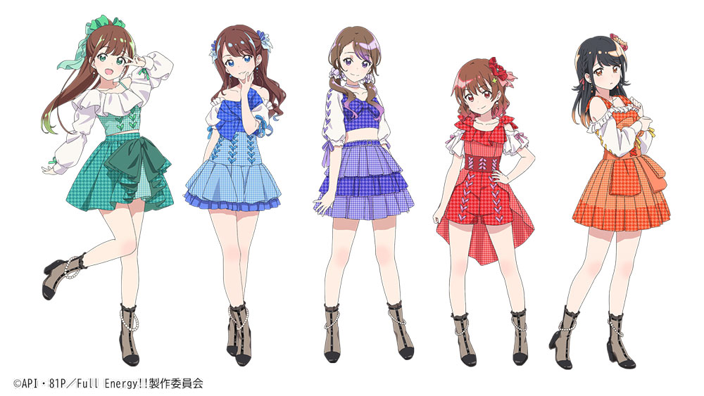 i☆Risのキャラクタービジュアル。(c)API・81P／FullEnergy!!製作委員会