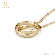 「忍たま乱太郎 ダブルリングネックレス（土井半助＆山田利吉Ver.） K18イエローゴールド」