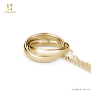 「忍たま乱太郎 ダブルリングネックレス（土井半助＆山田利吉Ver.） K18イエローゴールド」