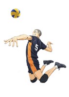 ウイングスパイカー・田中龍之介のアクションビジュアル。