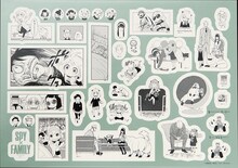 MEN’S NON-NO2024年1・2月号合併号の付録「『SPY×FAMILY』原作絵ステッカー」。 (c)MEN’S NON-NO 2024年1・2月合併号／集英社 (c)遠藤達哉／集英社