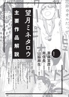 「総特集 望月ミネタロウ 創造と破壊と革新と。」より、主要作品解説。